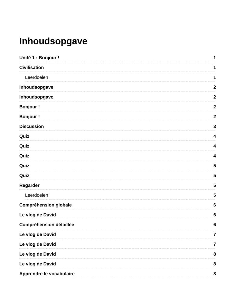 1 havo/vwo